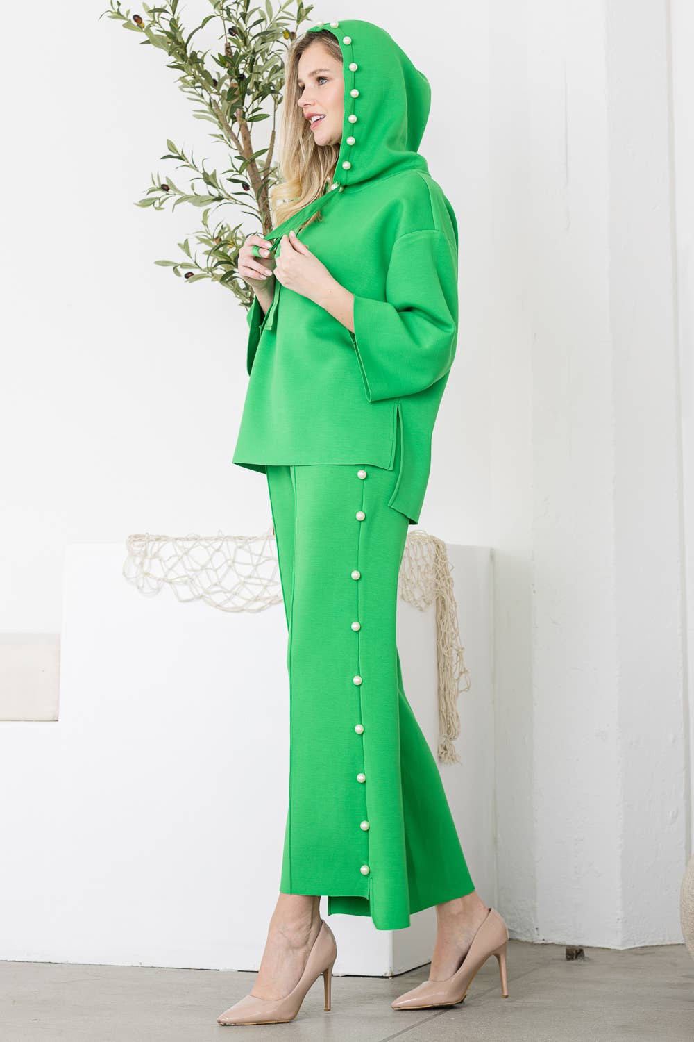 Joh Apparel – Großhandel Hose – Damen – Farrah French Scuba Pearl Lange Hose49