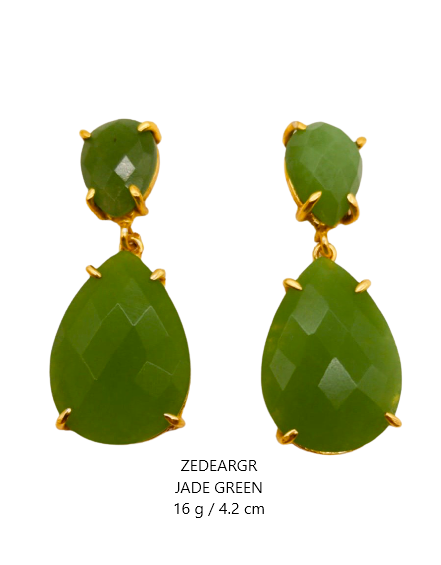 Kiraz S.L. - Wholesale Dangle Earrings - JADE GREEN0