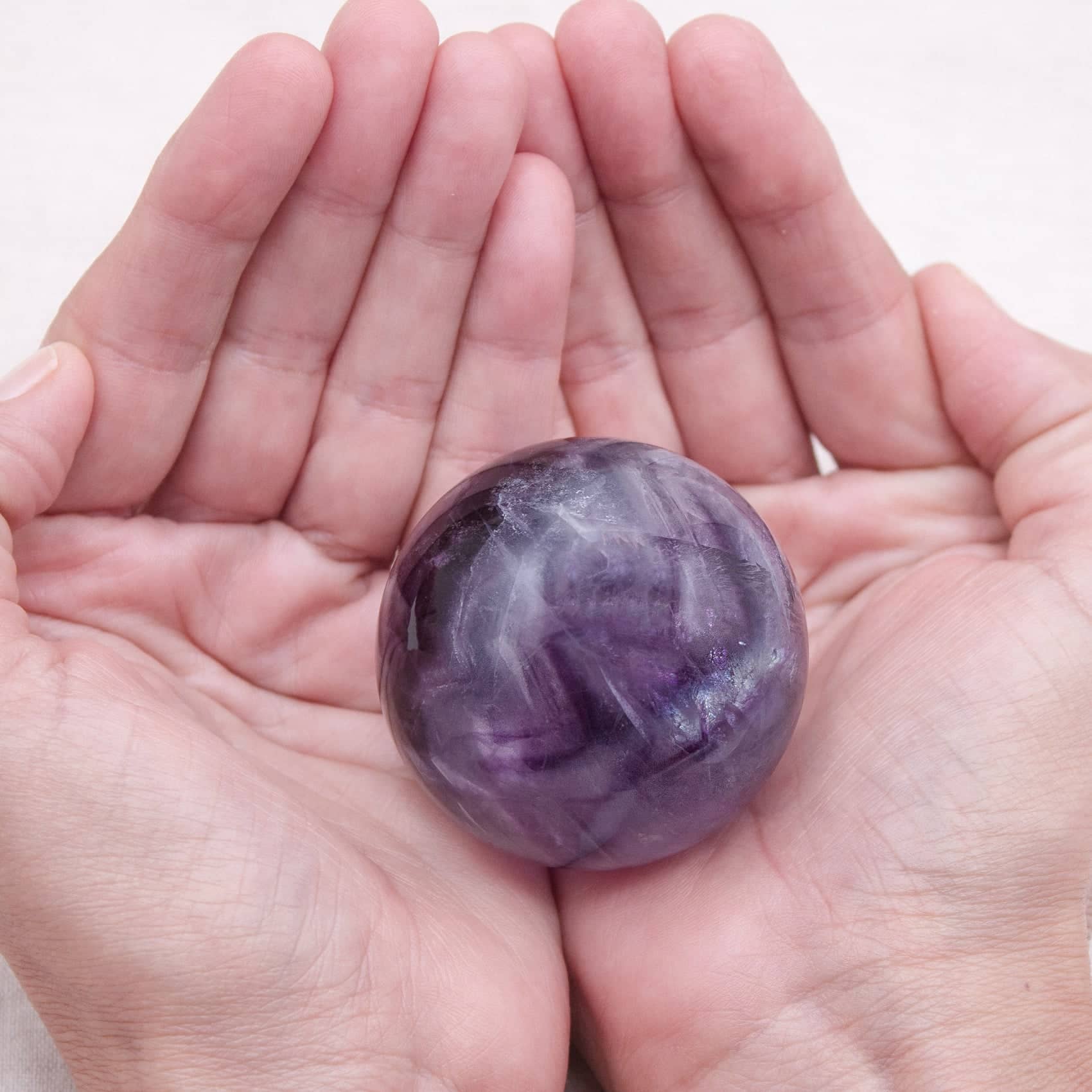 Tiny Rituals - Wholesale Spiritual Stone/Crystal - Rare Rainbow Fluorite Spheres - AAA Premium Quality14