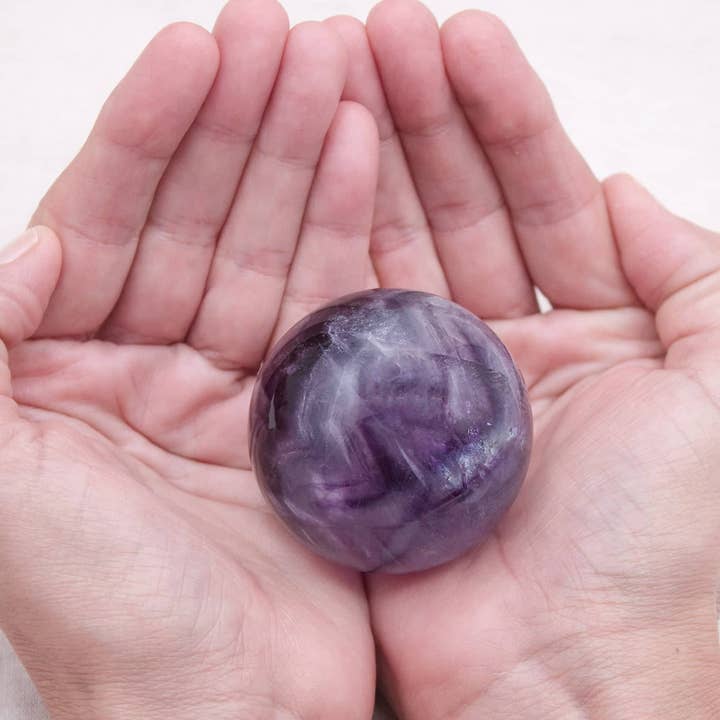 Tiny Rituals - Wholesale Spiritual Stone/Crystal - Rare Rainbow Fluorite Spheres - AAA Premium Quality14