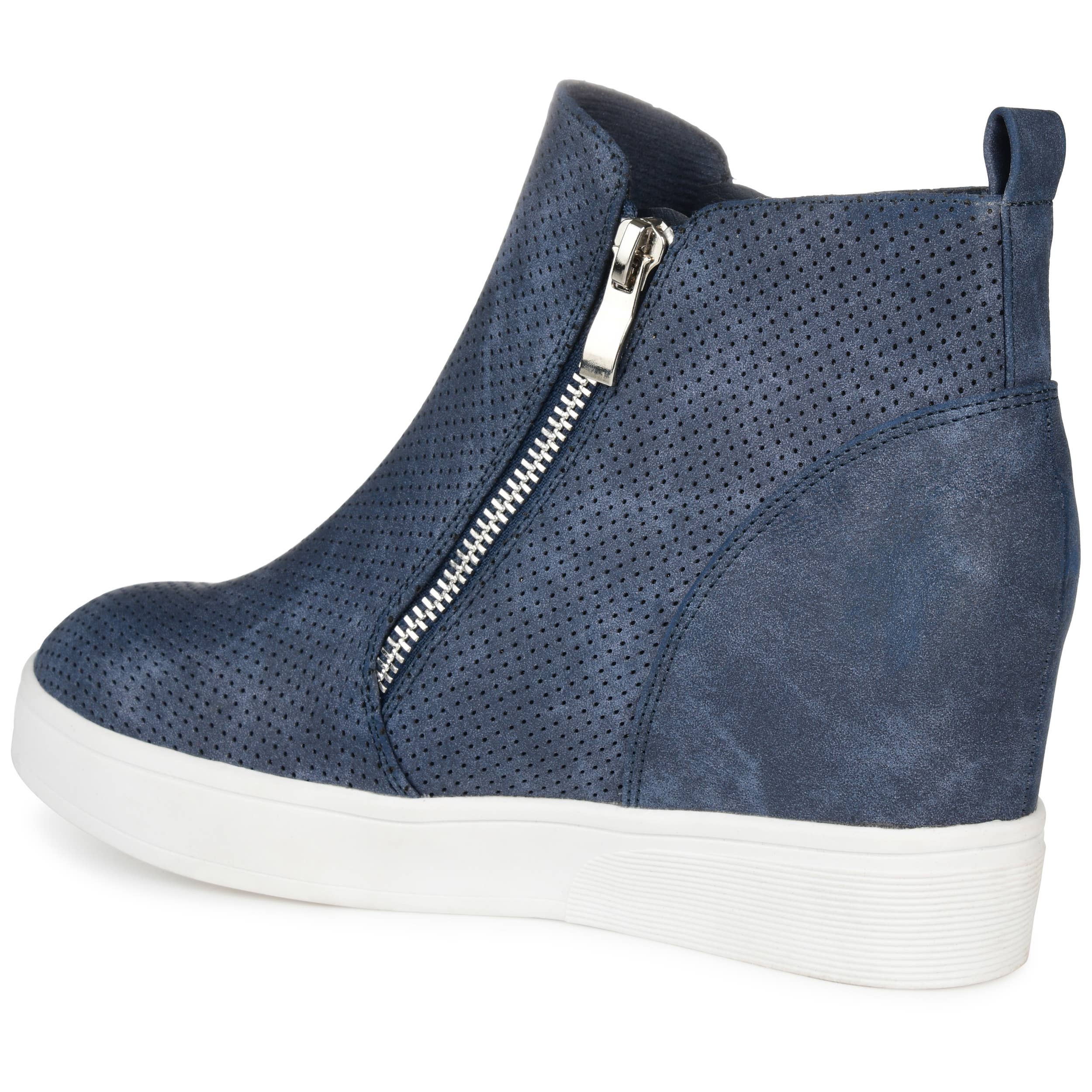 Journee - Wholesale Wedges - Women's - Pennelope Wedge Sneakers In Faux Leather10