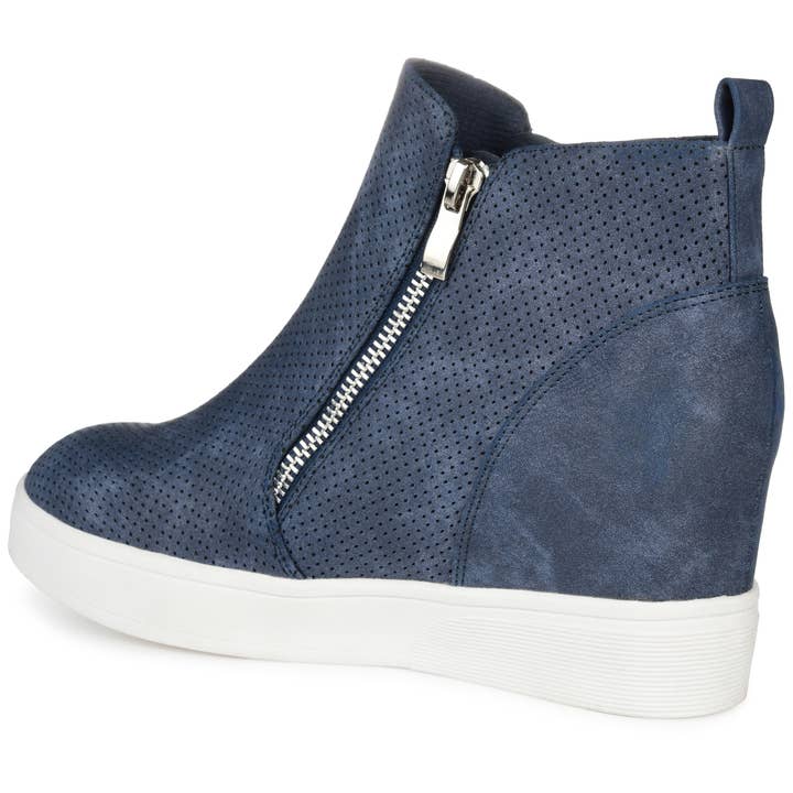 Journee - Wholesale Wedges - Women's - Pennelope Wedge Sneakers In Faux Leather10