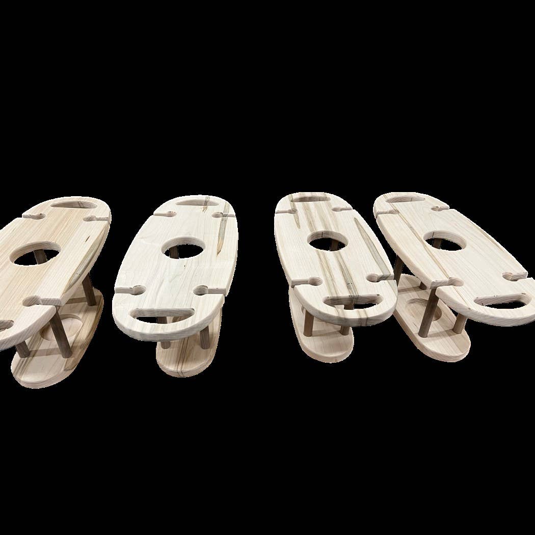 TG Designs - Wholesale Bottle Rack/Holder - Wine Bottle and Glass Caddy0