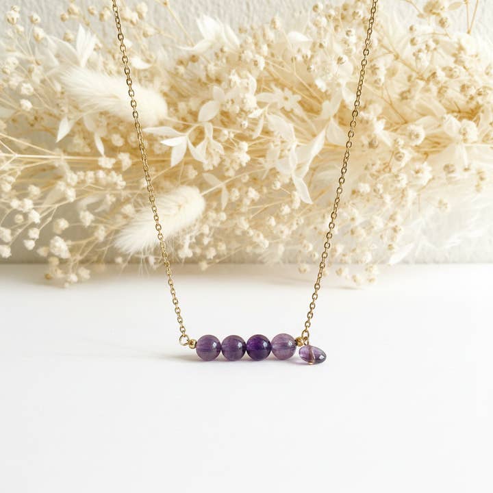 Ametiststen Halsband för wholesale av Produtos Namasté