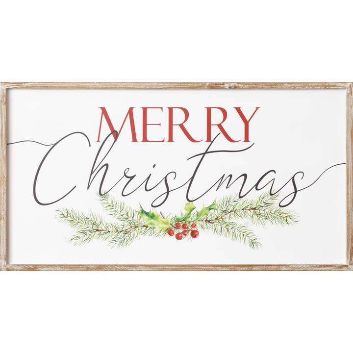Audrey's Home & Gift - Wholesale Christmas Wall Art - Sign - Merry Christmas (PC)