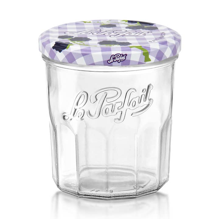 Le Parfait - Wholesale Jar - 324ml French Jam Jar Faceted Jelly Glass W Metal Twist Lid2