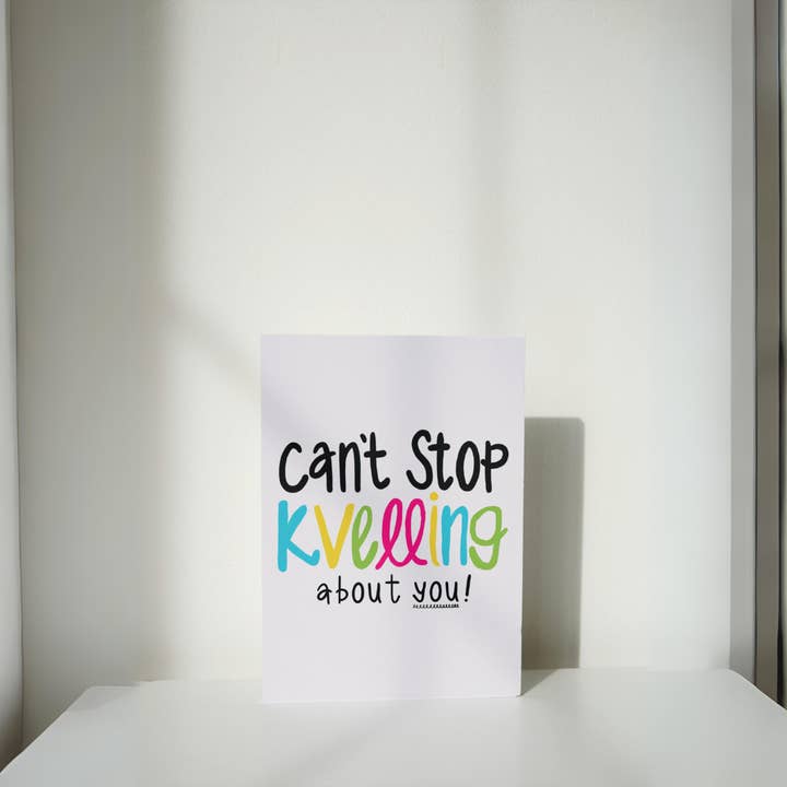 Nice Jewish Girl Doodles - Wholesale Everyday Greeting Card - Can't Stop Kvelling Greeting Card1