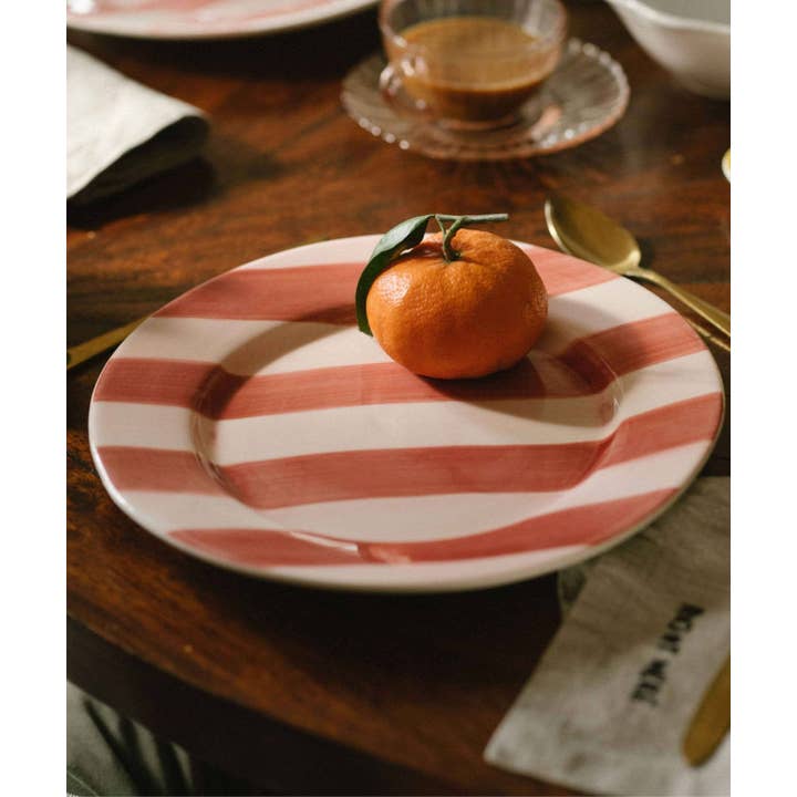 Valsa Home - Wholesale Dinner Plate - Stripes Dinner Plate WS1