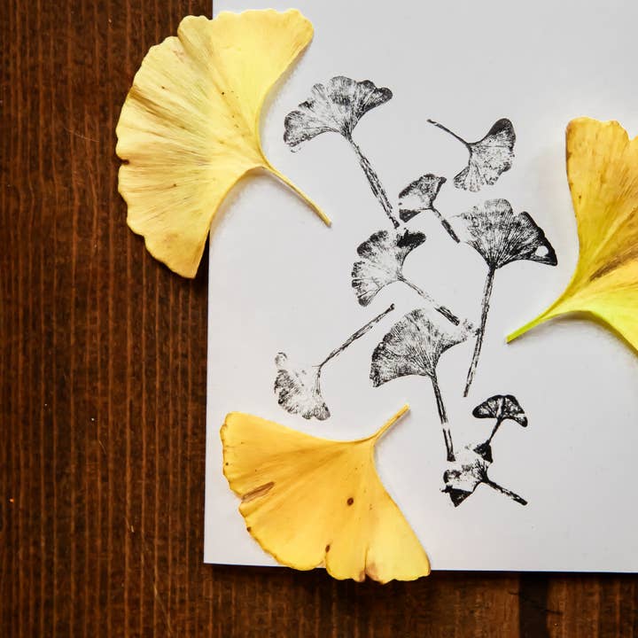 Reclaimed Gardens - Wholesale Everyday Greeting Card - Individual Botanical Monoprint Card (Blank)11