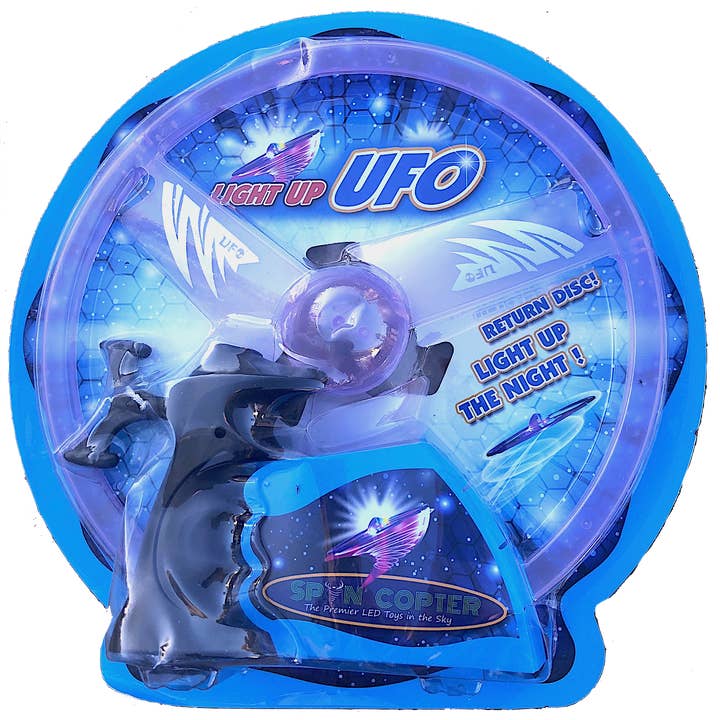 Spin Copter – wholesale Light-up toy – Kids & baby – UFO Pull String w/LED Lights