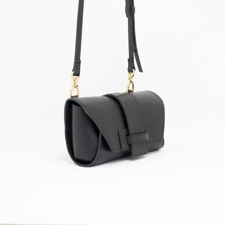 Unofuku - Wholesale Shoulder Bag - Women's - re:credo Noemi 4-Way Shoulder Bag (Black)2