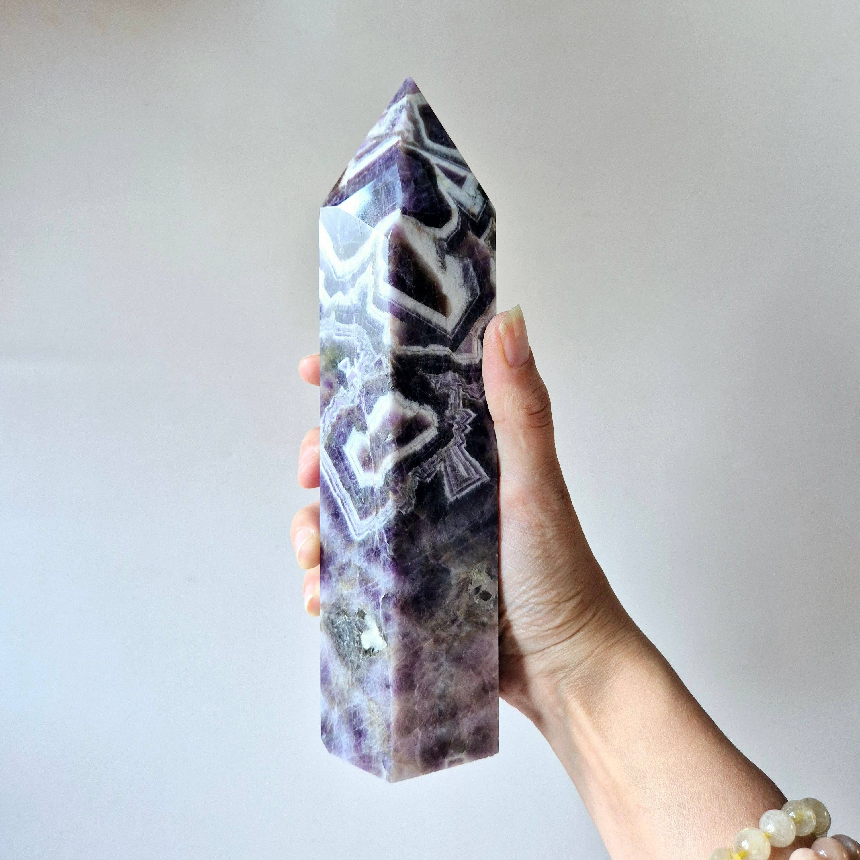 Moonlight Gemstones – Großhandel Spiritueller Stein/Kristall – XXL Traum Amethyst Turm – 1050g Kraft & Spirituelle Ruhe3