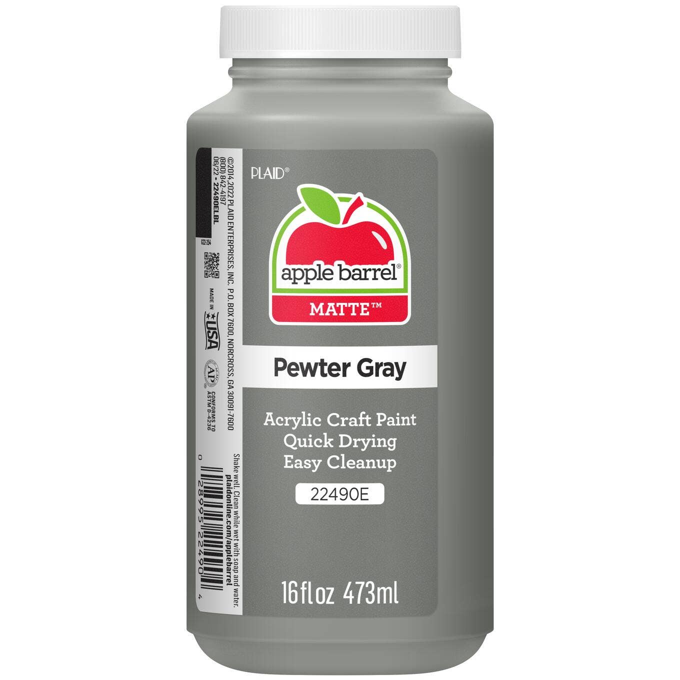 Plaid Crafts - Wholesale Acrylic Paint - Apple Barrel ®  Matte Acrylic Paint - 8 oz, 16 oz14