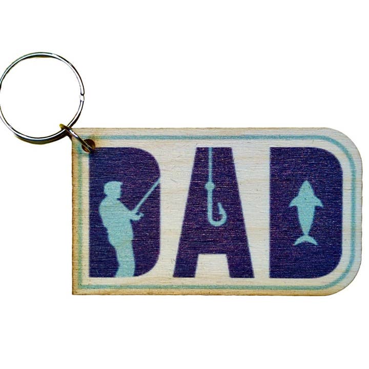 Dad Fishing Magnet/Keychain for wholesale by Rock Lion Goods