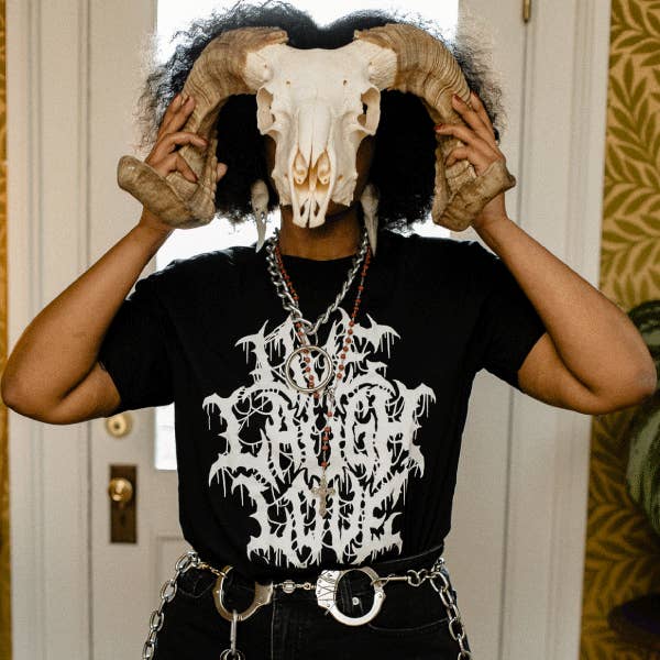 Wicked Clothes - Venta al por mayor Camiseta serigrafiada - Mujer - Camisa «Live Laugh Love»3