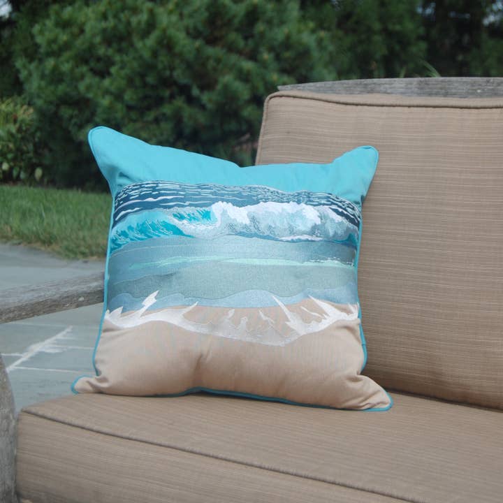 Rightside Design - Wholesale Throw/Decorative Pillow - Surf Breaker Indoor/Outdoor Throw Pillow