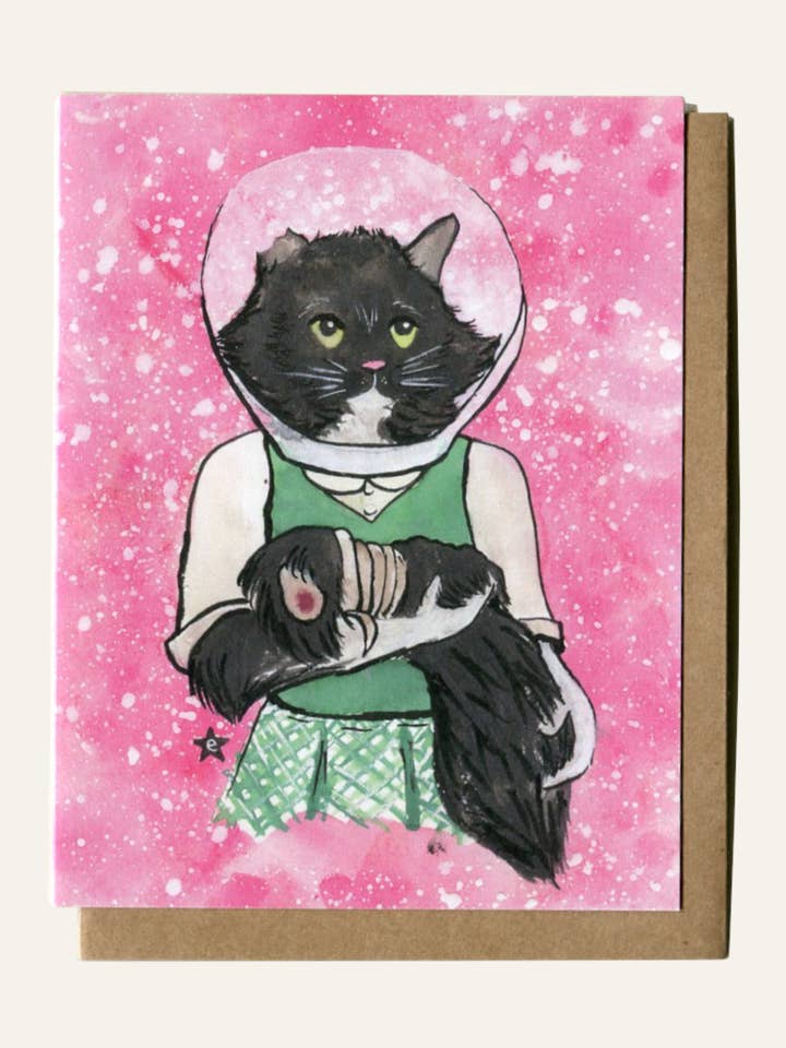 One Day At A Time, Cone of Shame Series - Get Well Soon Card for wholesale by Darling Illustrations