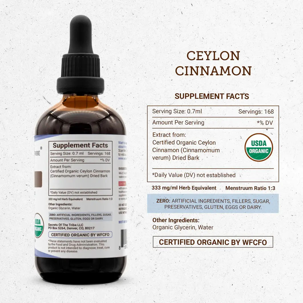 Secrets Of The Tribe - Wholesale Tincture - Ceylon Cinnamon Tincture3