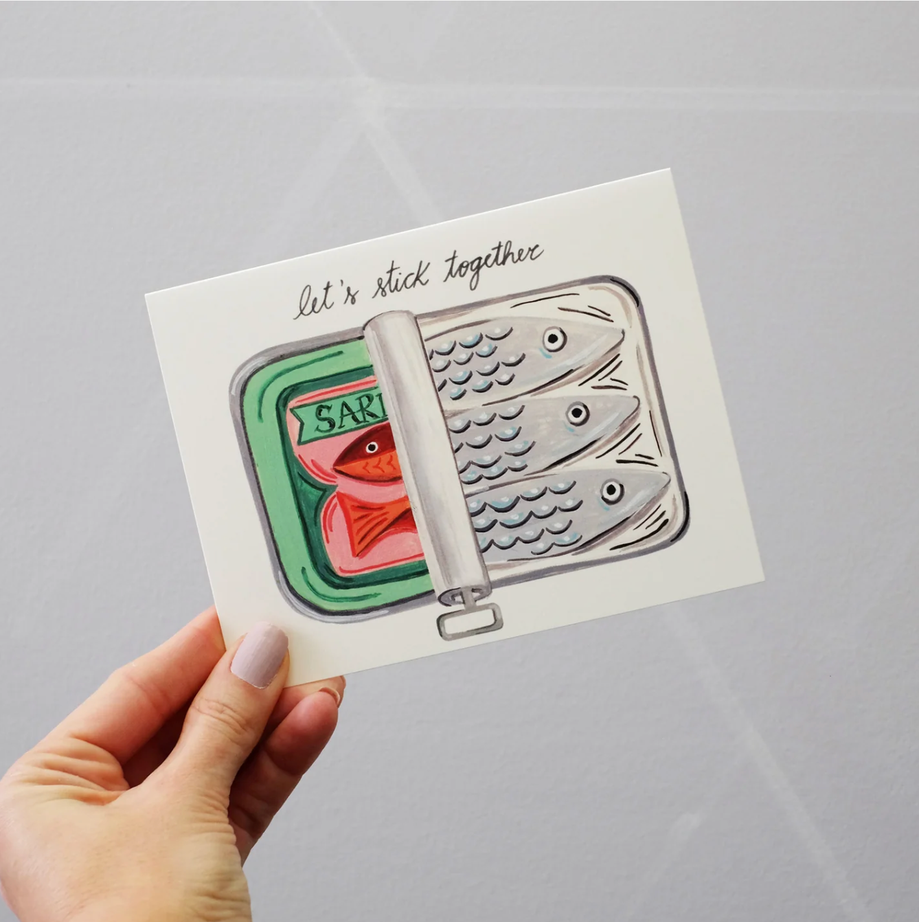 Paige & Willow - Wholesale Love Card - Sardines Together Card2