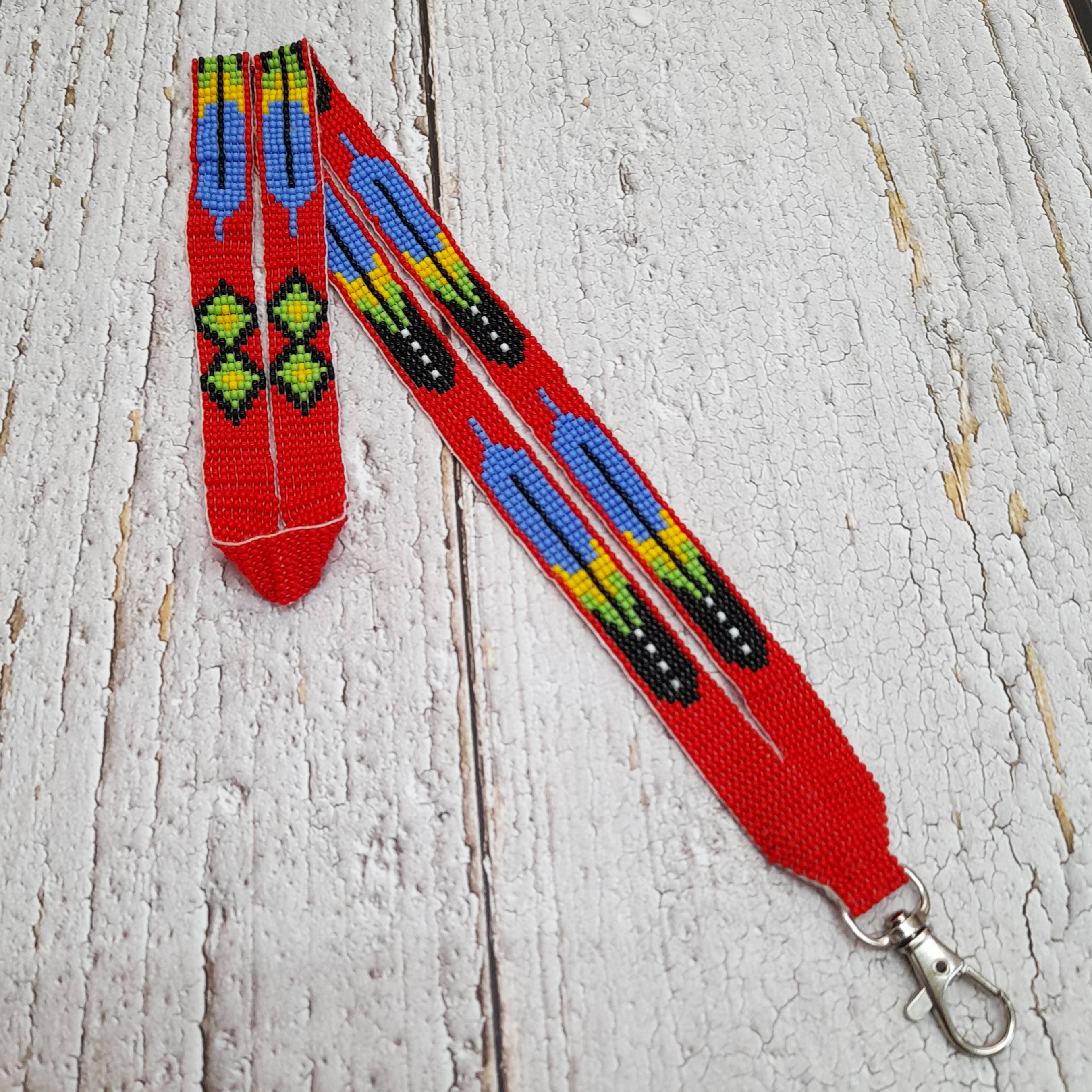 KANGURAH - Wholesale Lanyard - Women's - Beaded Lanyard with Matching Beaded Earrings, ID Card Holder17