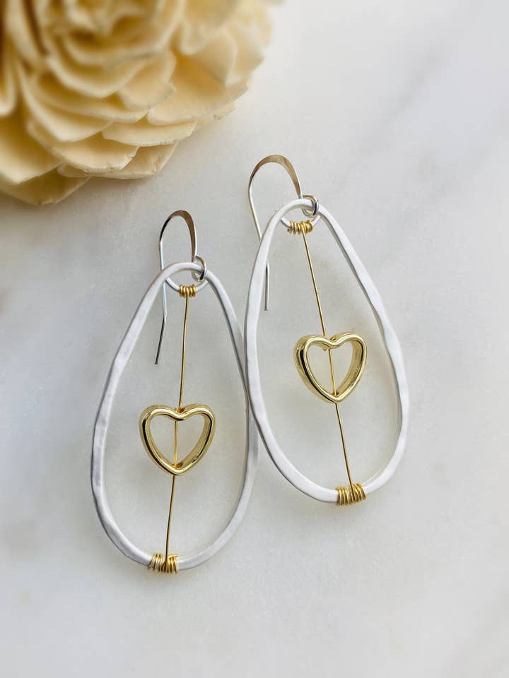 Wrapped In My Heart Earrings for wholesale by Dajana Design