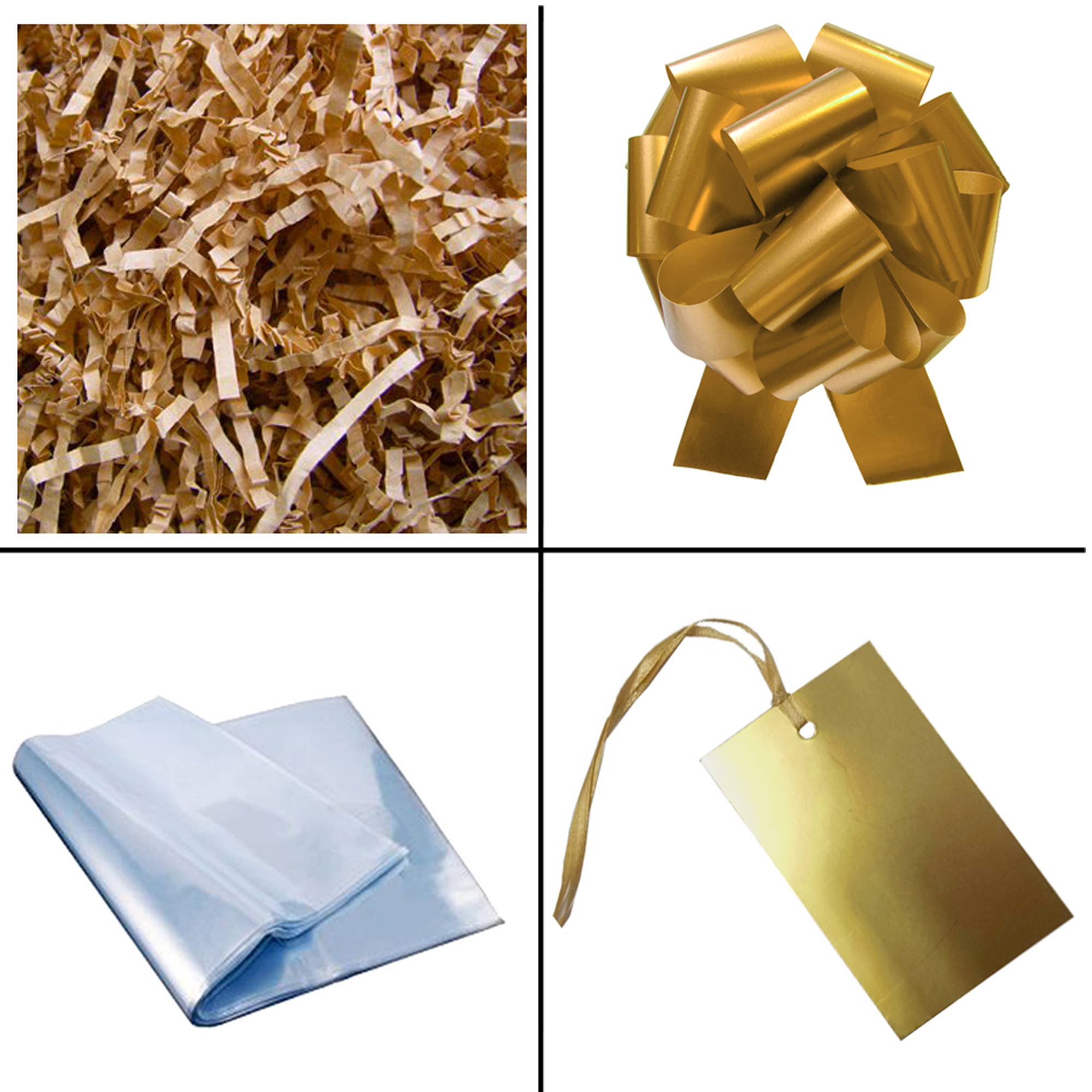 Candi Gifts – wholesale Basket – Wicker Hamper Gift Kit - Shallow Basket Tray / GOLD (x10) 8