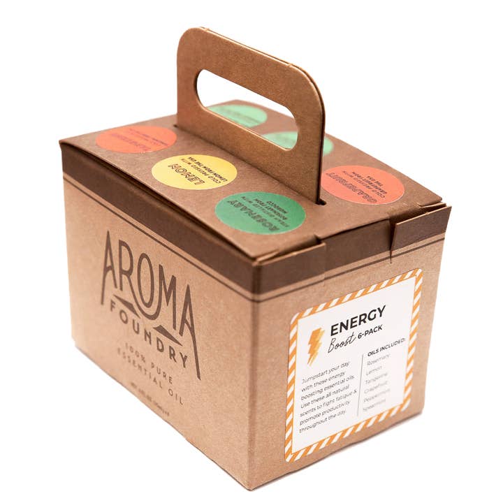 Aroma Foundry – wholesale Essential oil – Energy Boost Essential Oils - Pack of 6