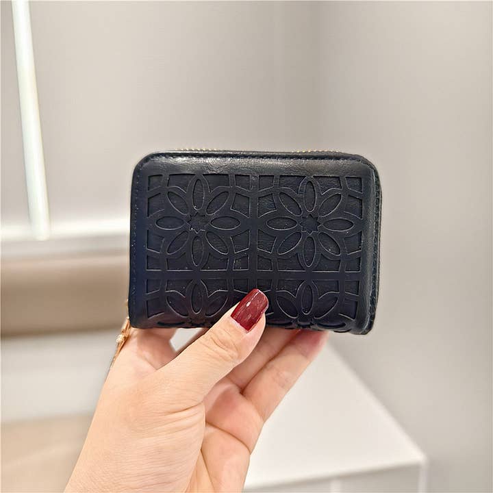 ACCITY - Wholesale Coin Purse - Women's - SIMPLE AND STYLISH HOLLOW CARD HOLDER COIN PURSE_CWAB2553
