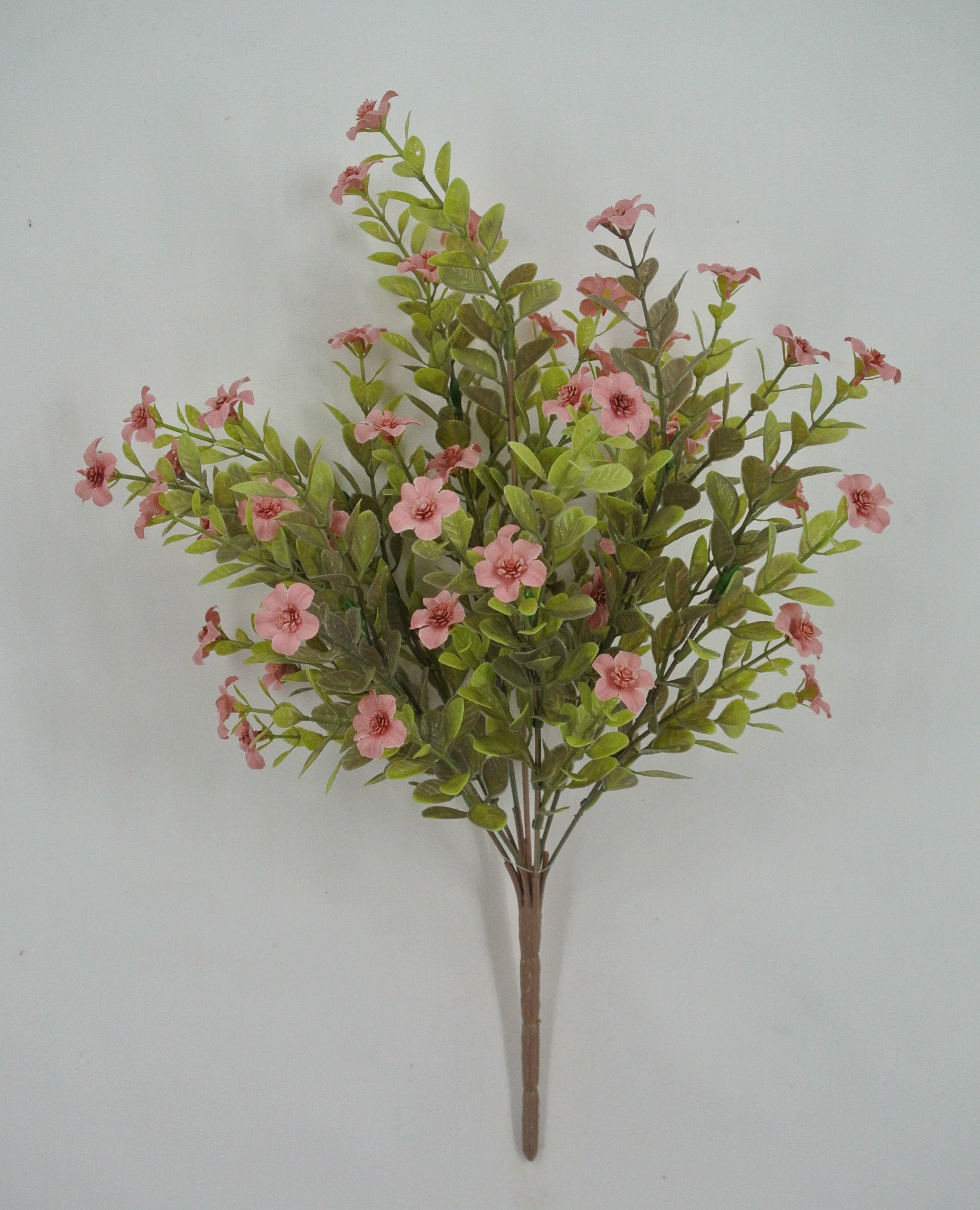 Trendy tree - Wholesale Artificial Flowers - 16" Mauve Filler Bush 9 Stems 85152-MV0