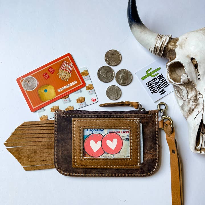 Boho Ranch Shop - Wholesale Wallet - Women's - Kenzie Western Keychain ID Leather Wallet