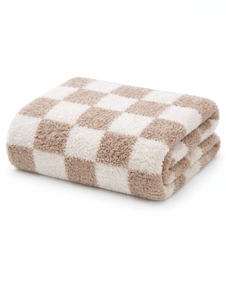 Manta de xadrez Phufy® Bliss, Cacau por atacado de SpearmintLOVE