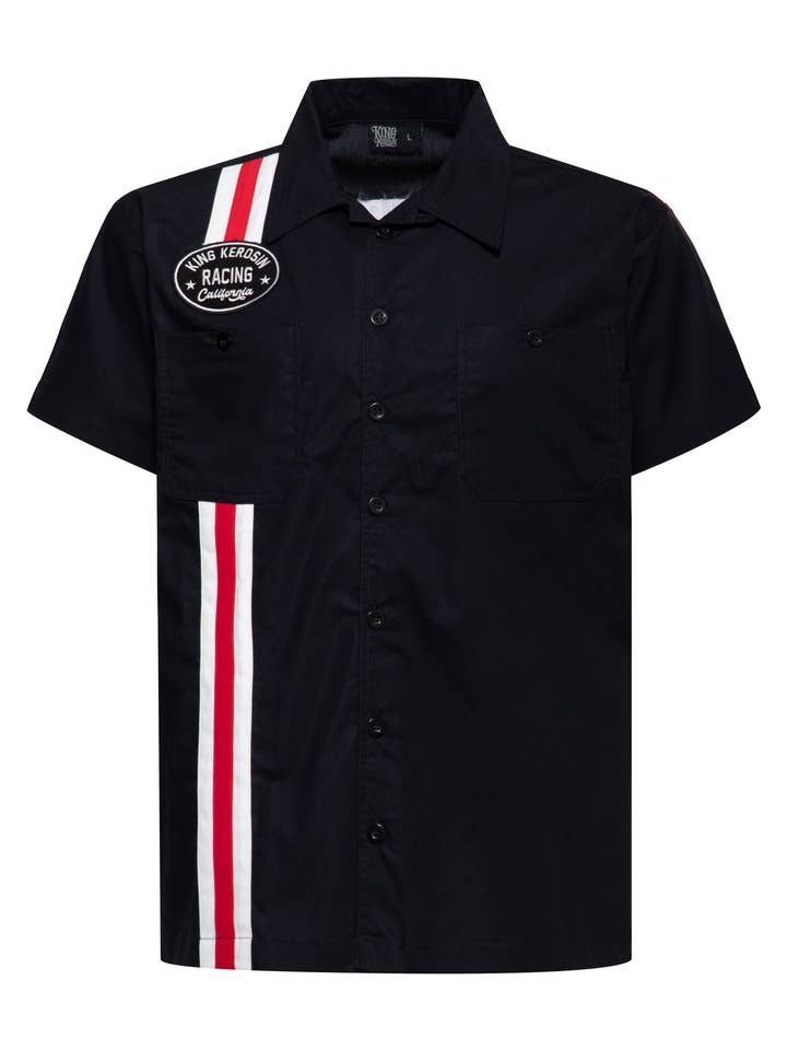 Dragstrip Hemd 'Speed Is Our Passion' in Schwarz für den Großhandel von KING KEROSIN