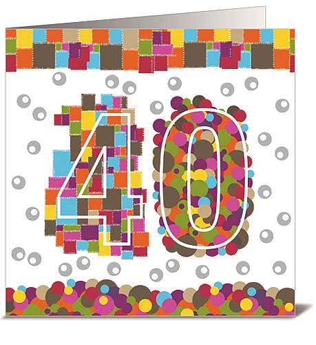 Actetre Deutschland Gmbh - Wholesale Birthday Card - 40, 12650