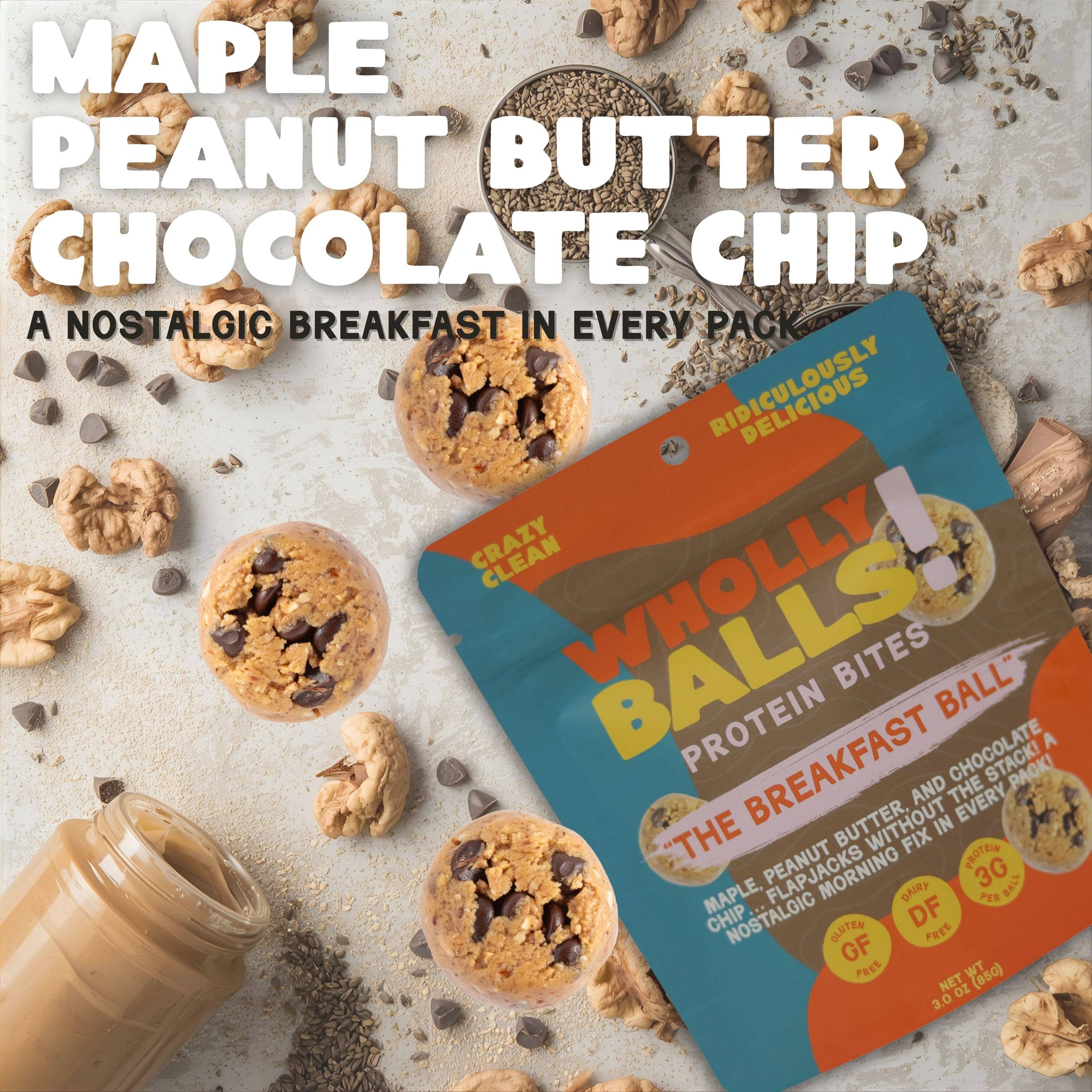 Wholly Balls! - Venta al por mayor Barrita de aperitivo - La bola del desayuno1