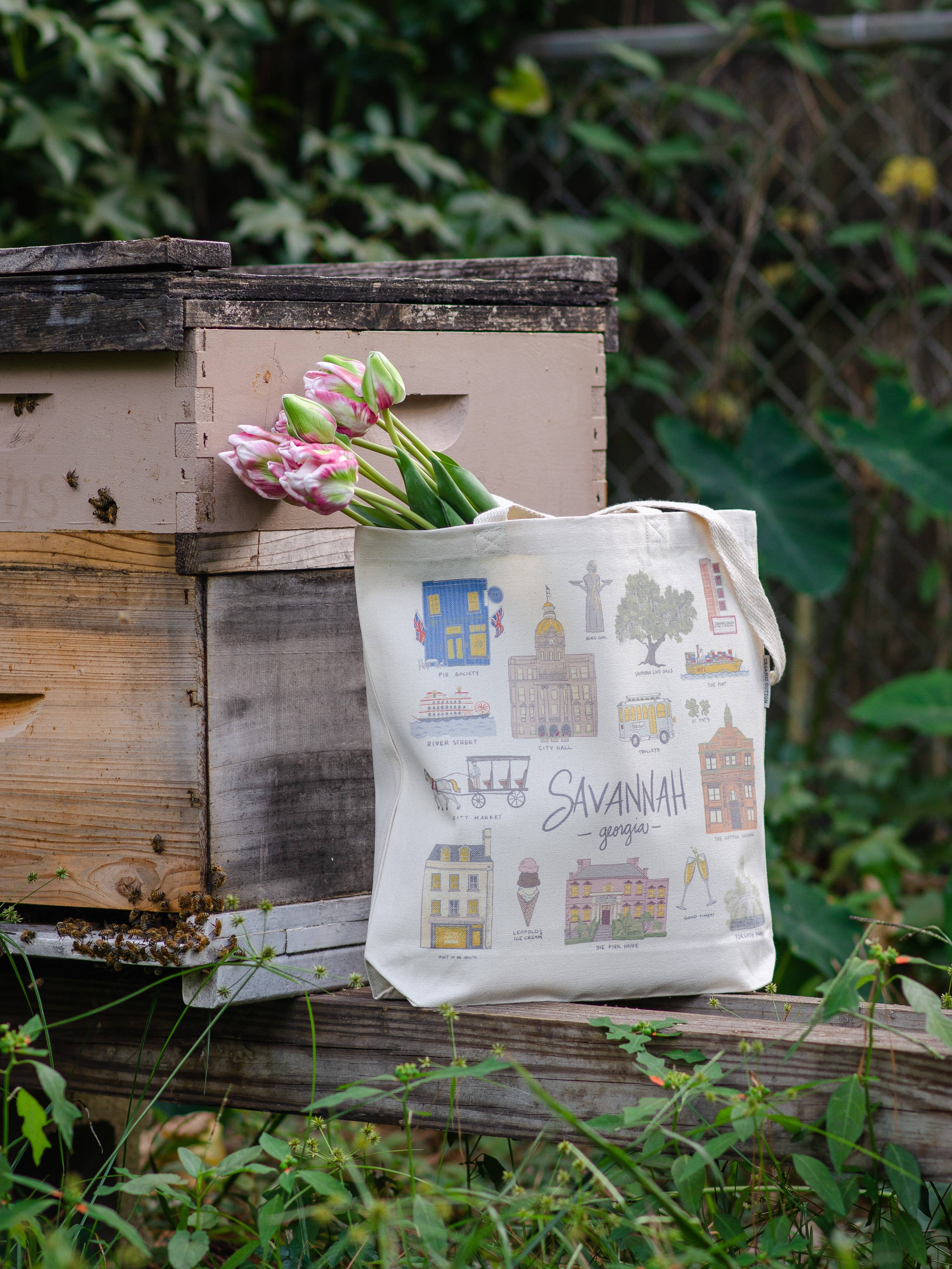 L. R. Fern - Wholesale Tote Bag - Unisex - Savannah Sights Tote Bag1