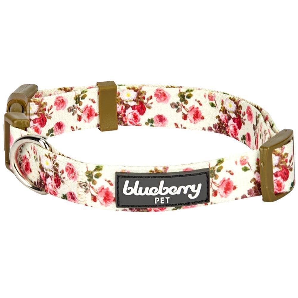 Blueberry Pet - Wholesale Halsband - Hond - Lichtgewicht verstelbare hondenhalsband met lente bloemenpatroon26