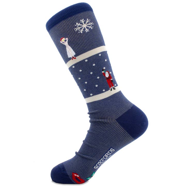 "Naughty or Nice" - Christmas Themed Fine Men's Socks for wholesale by Soxfords