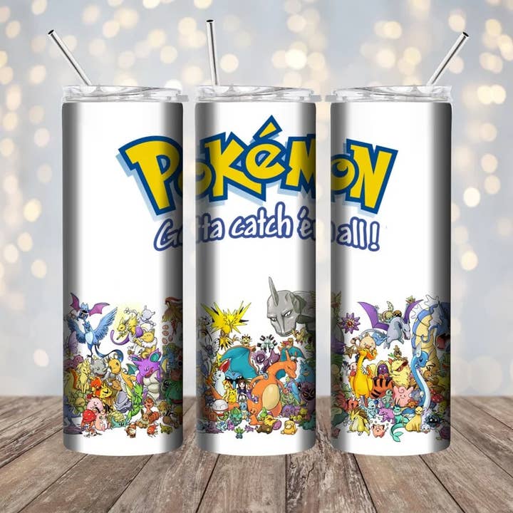 Pokemon Gotta Catch Them All 20 oz Tumbler for wholesale by Lillypad Creations