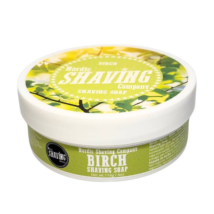 Savon à raser NSC Bouleau 114 g pour la vente par Nordic Shaving Company