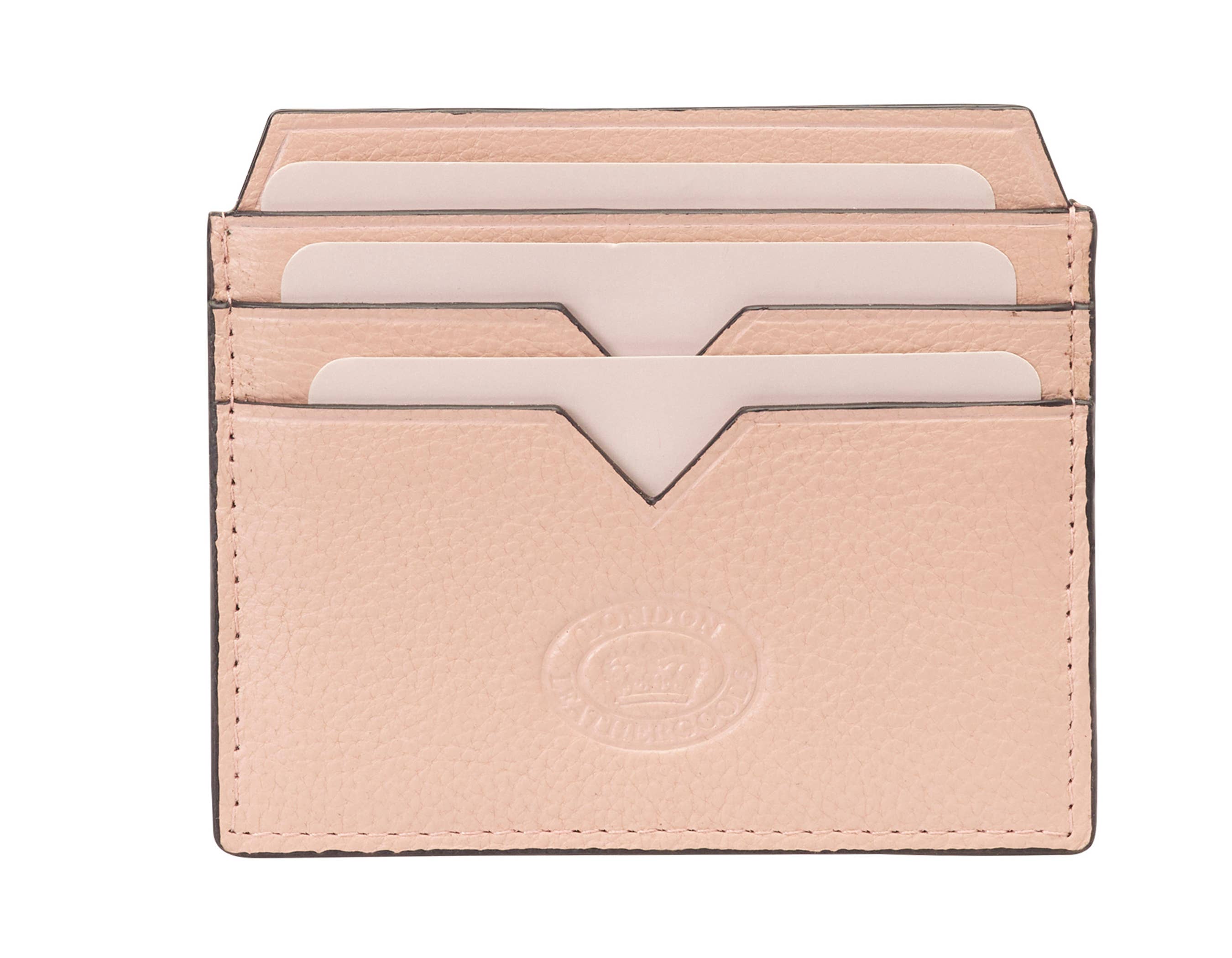 GH Stafford & Son Ltd – wholesale Wallet – Women's – LONDON LEATHERGOODS Slim Pebble Leather Credit Card Case0