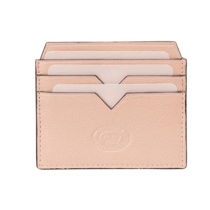 GH Stafford & Son Ltd – wholesale Wallet – Women's – LONDON LEATHERGOODS Slim Pebble Leather Credit Card Case
