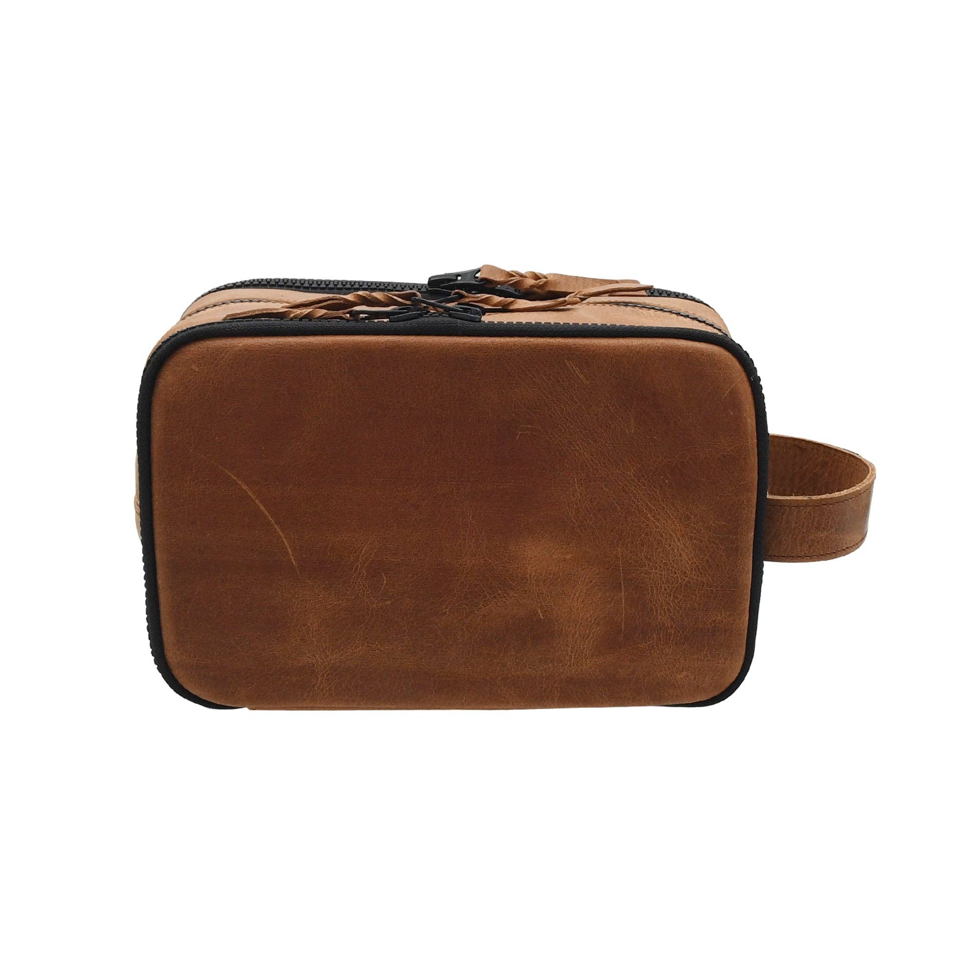 USA Leather Shop - Vendita all'ingrosso Beauty case - Uomo - Borsa da Toilette in Pelle Benjamin – Pratica e Elegante per Viaggiare