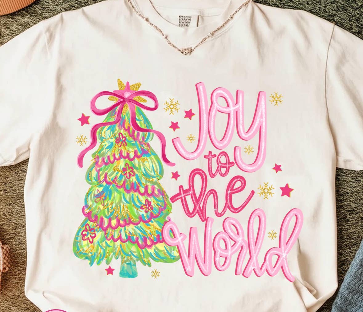 Blazing Oaks Clothing Company - Wholesale T-Shirt (Graphic) - Women's - Joy to the World Shirt0