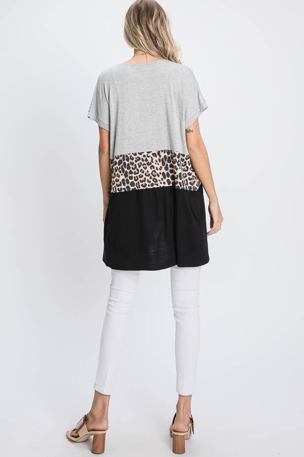 H GRIGIO CARDIGAN APERTO ANIMALIER E TINTA UNITA in vendita all'ingrosso su Faire14