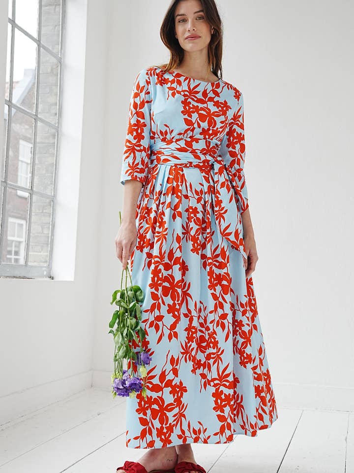 Marianna Déri GmbH – Engroshandel Kjole - Dame – maxikjole med blomsterprint1