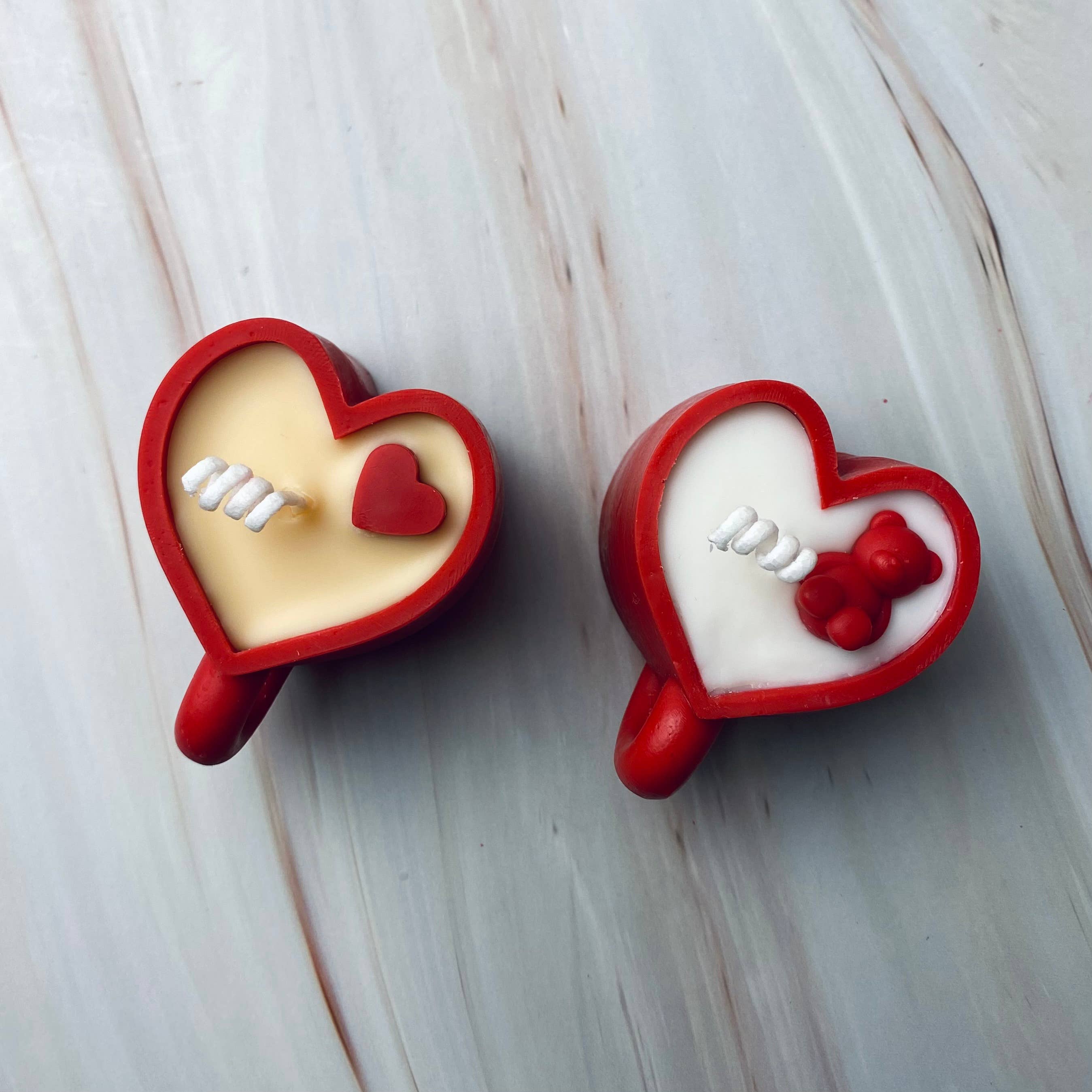 SOULCandle – wholesale Prydnadsljus – Röd hjärtmugg