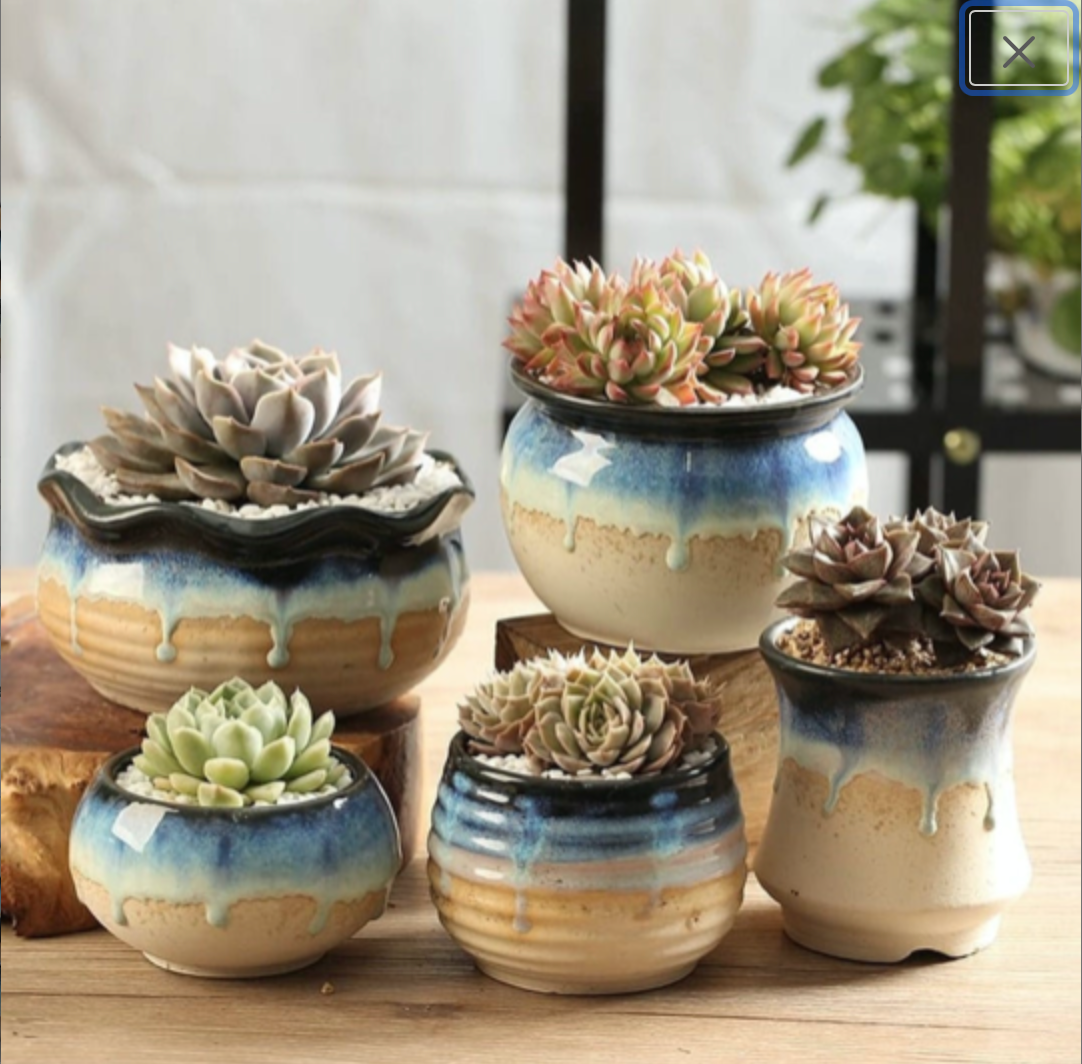 Springer Décor - Venta al por mayor Macetas - Maceta Water Drop con drenaje para plantas y decoración5