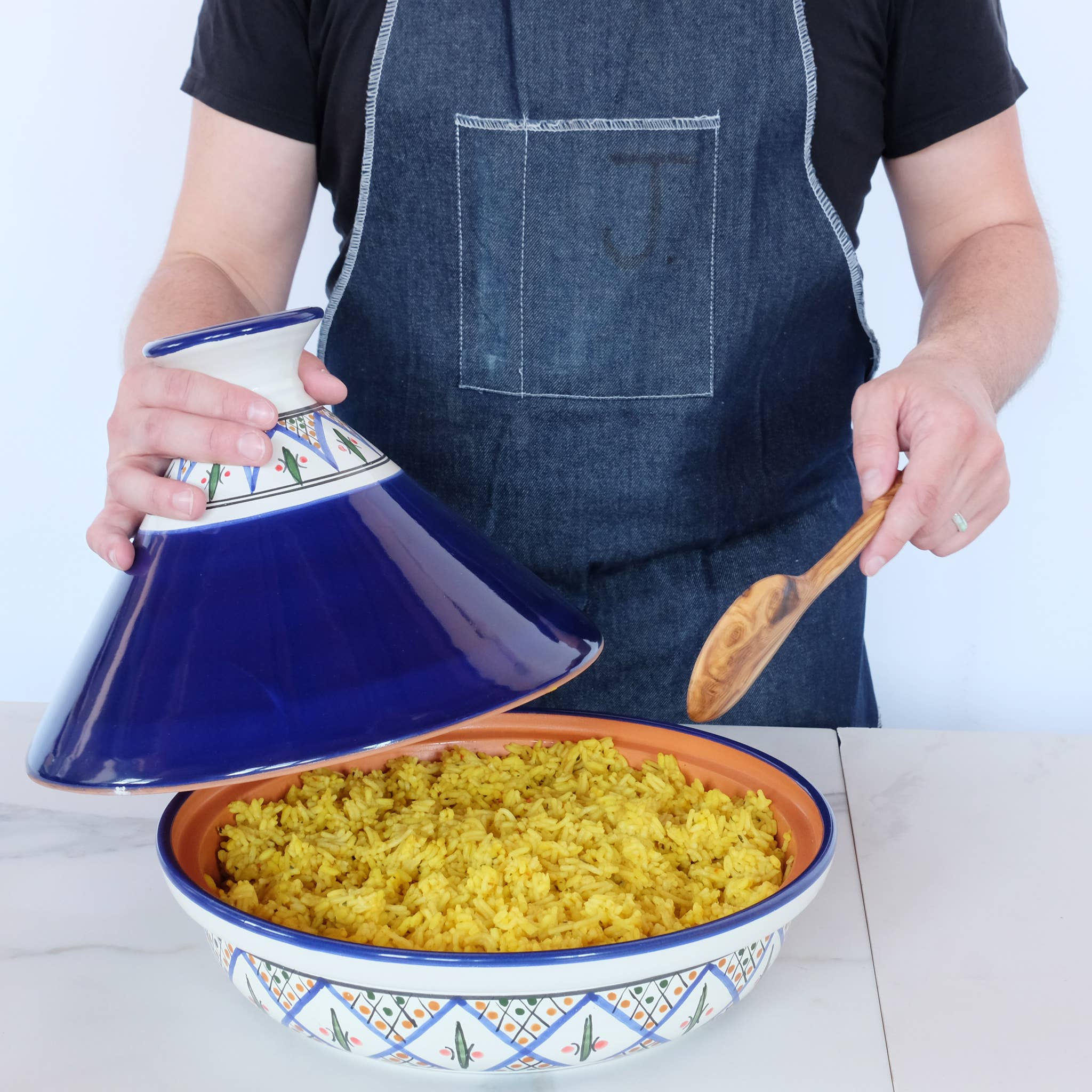 Sobremesa - Vente Ustensile de service - Cuillère de service peu profonde en bois d'olivier de 10", ustensiles en bois7