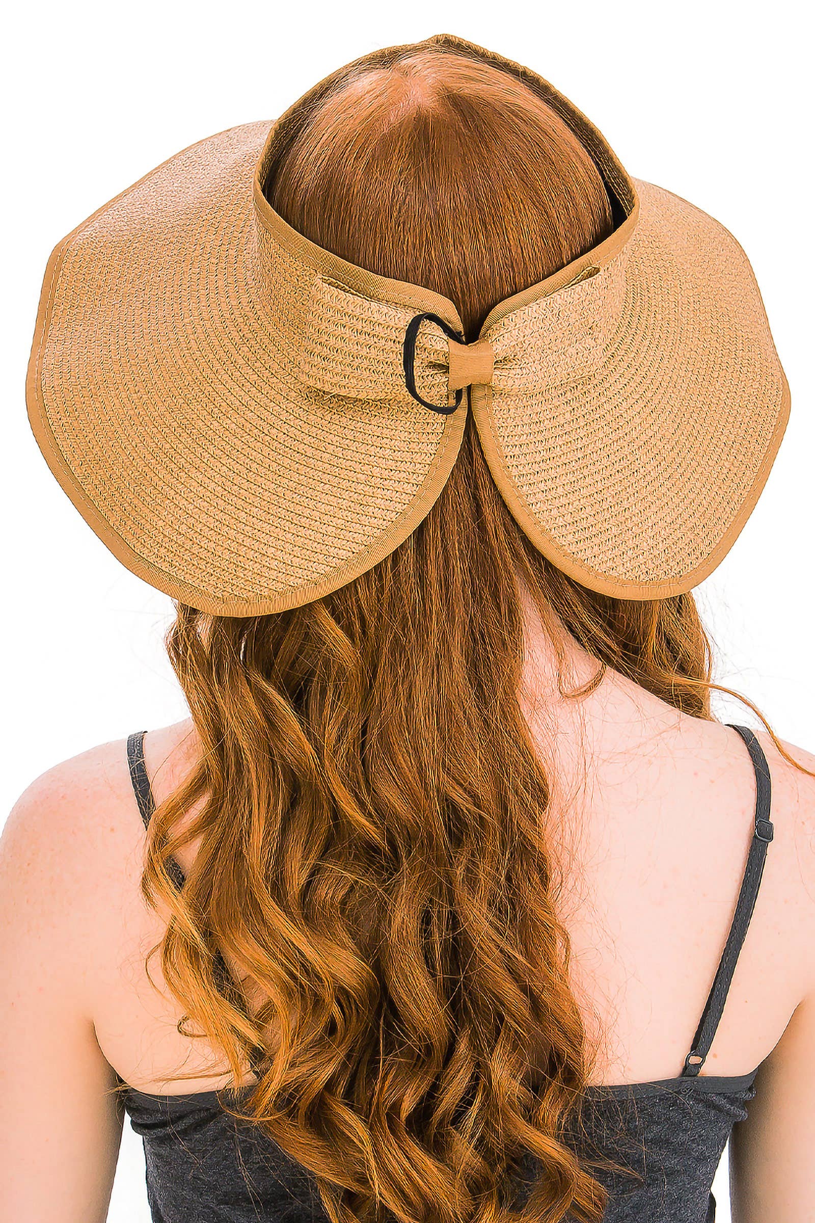 Cap Zone – Großhandel Strohhut – Damen – Pack-and-Go-Papierstroh-Breitrand-Sonnenhut9