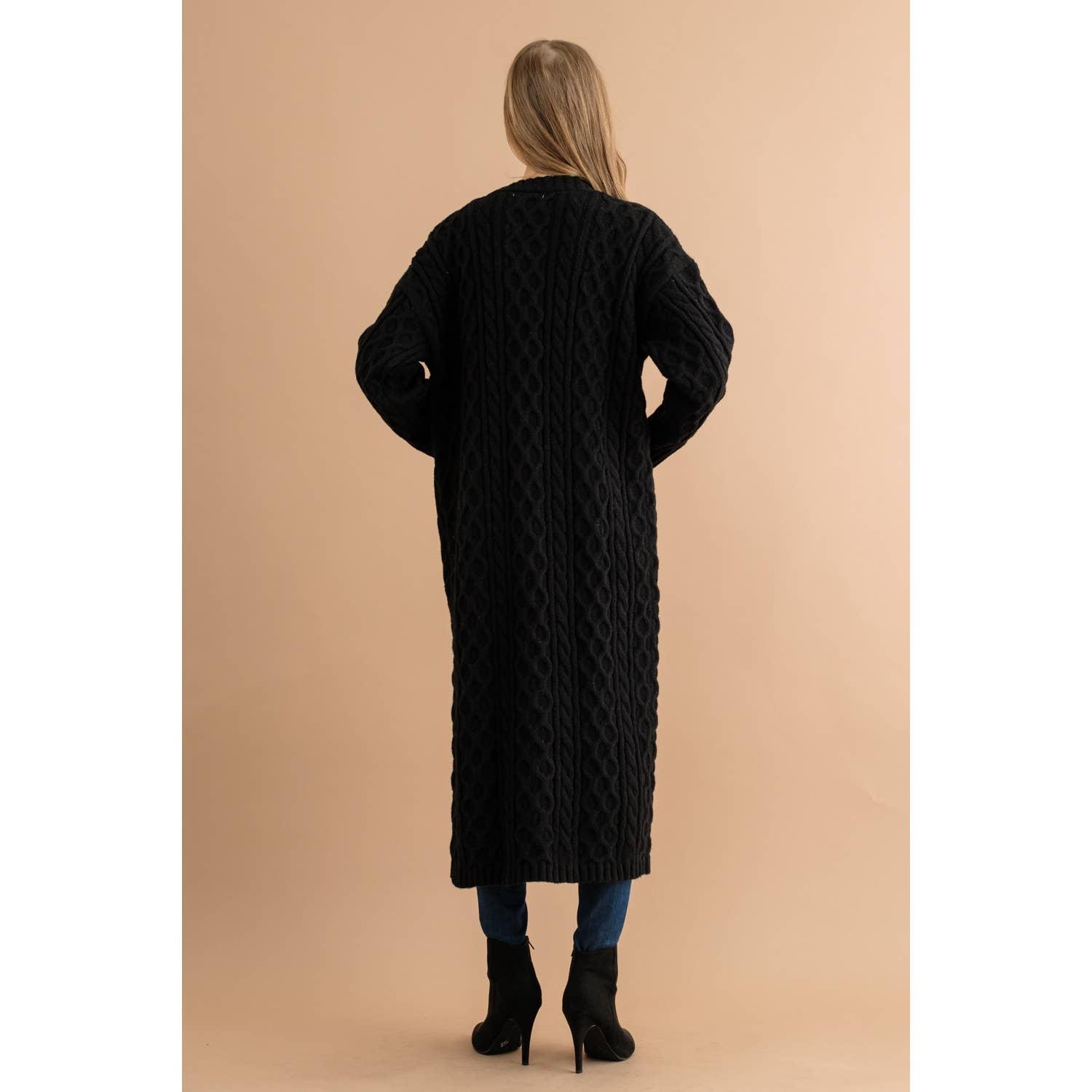 Sweet Generis – Großhandel Strickjacke – Damen – LANGE OFFENE STRICKJACKE12